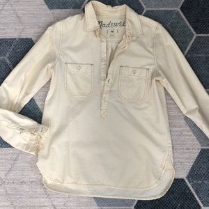 MADEWELL | Chambray button up long sleeve shirt